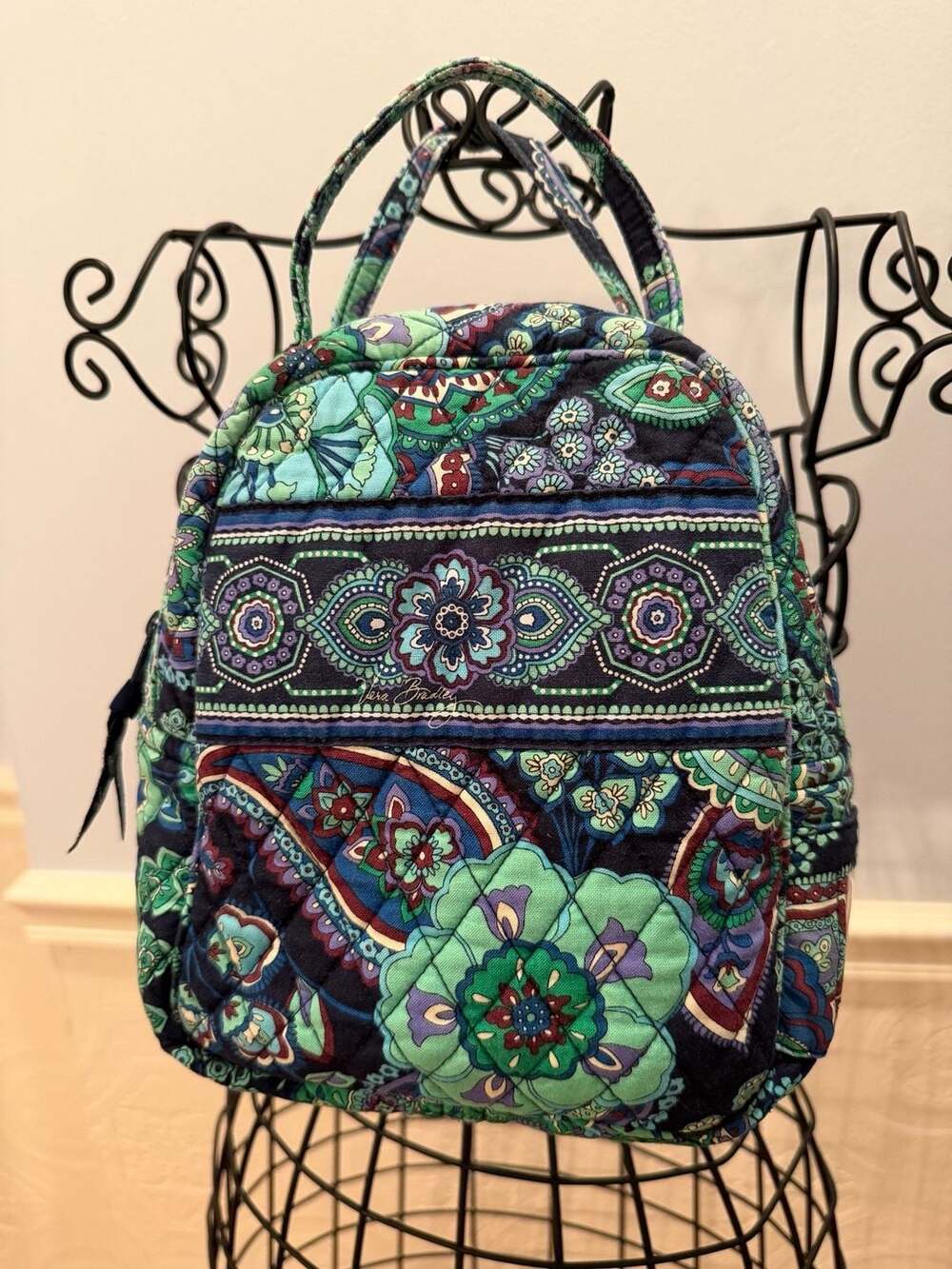 Vera Bradley Emerald Paisley Lunch Bag